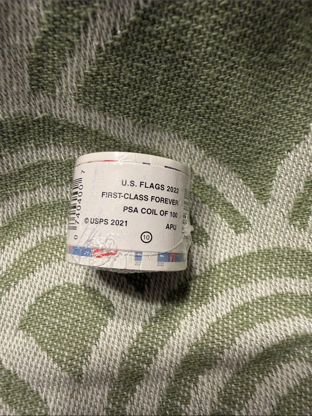 USPS First-Class Forever Stamp Roll - Patriotic Flag Design